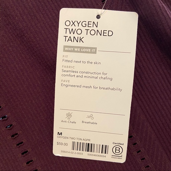 Athleta Oxygen Two Toned Tank - Picture 6 of 6